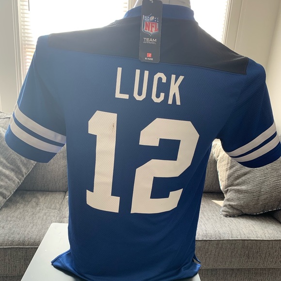 NFL Indianapolis Colts #12 Andrew Luck Boys Jersey - Picture 1 of 3